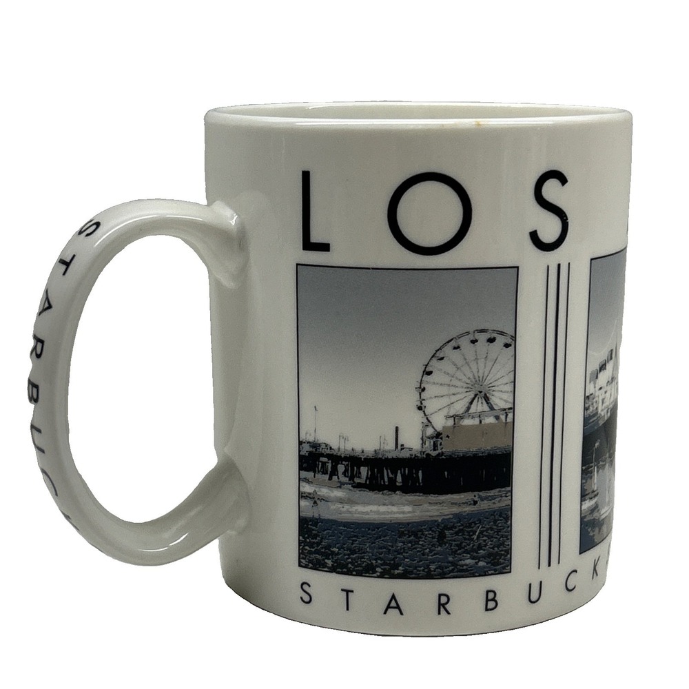 Starbucks 2003 City Scenes Series Los Angeles 16oz Coffee Mug Barista Ceramic